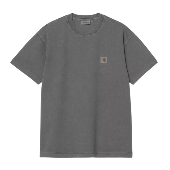CARHARTT WIP TSHIRT S/S VISTA BLACK GARMENT DYED