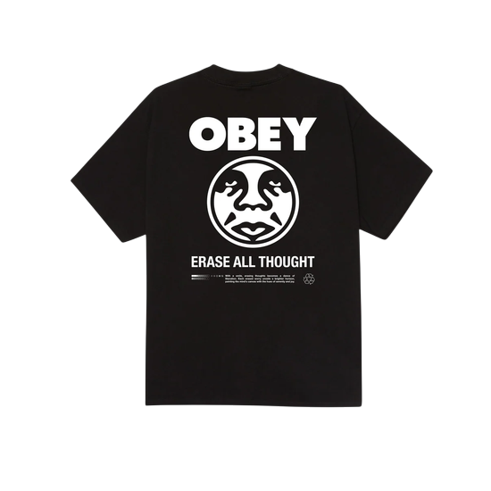 TSHIRT OBEY ERASE ALL THOUGHT BLACK