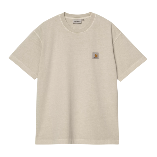CARHARTT WIP TSHIRT S/S VISTA FLEUR DE SEL GARMENT DYED