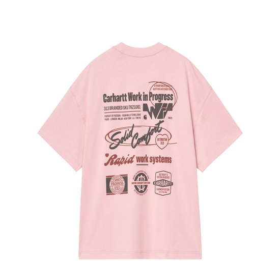 TSHIRT CARHARTT WIP S/S NETWORKS GLASSY PINK