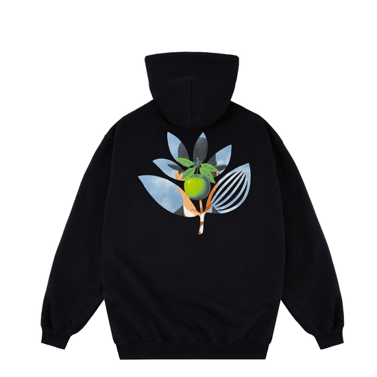 SWEAT CAPUCHE MAGENTA POMME HOODIE BLACK