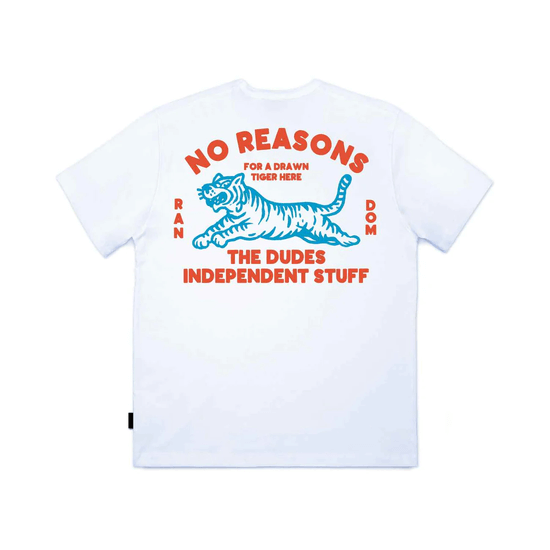 THE DUDES TSHIRT NO REASONS CLASSIC T SHIRT - White