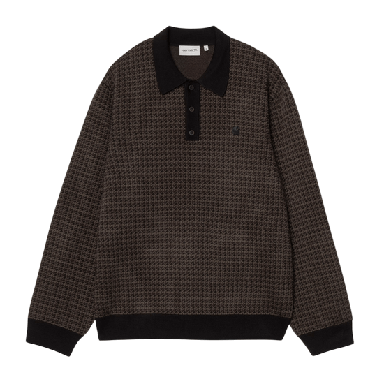 CARHARTT S/S WIP L/S LOWIS POLO HOUNDSTOOTH VITOLA