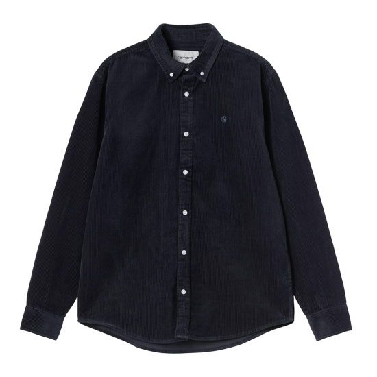 CARHARTT WIP CHEMISE L/S MADISON CORD SHIRT DARK NAVY