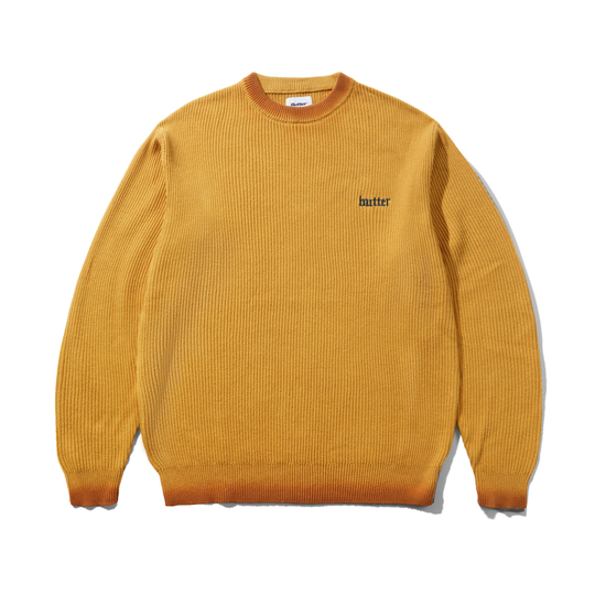 PULL BUTTER GOODS FADE KNIT SWEATER SUNBURST