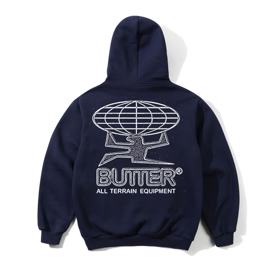 HOODIE BUTTER GOODS TERRAIN PULLOVER HOODIE NAVY