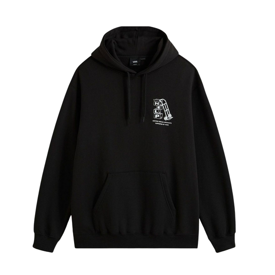 SWEAT CAPUCHE VANS MOVING CO PULLOVER BLACK