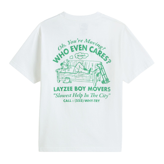 T-SHIRT VANS MOVING CO SS WHITE